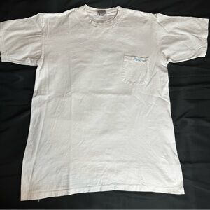 White Men’s Size XL Fishing Pocket Tee Ten Pounder Largemouth Bass Shirt